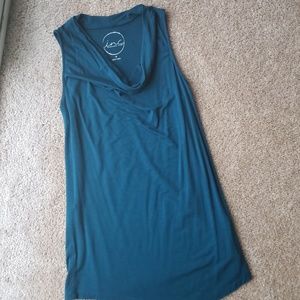 Teal sleeveless top